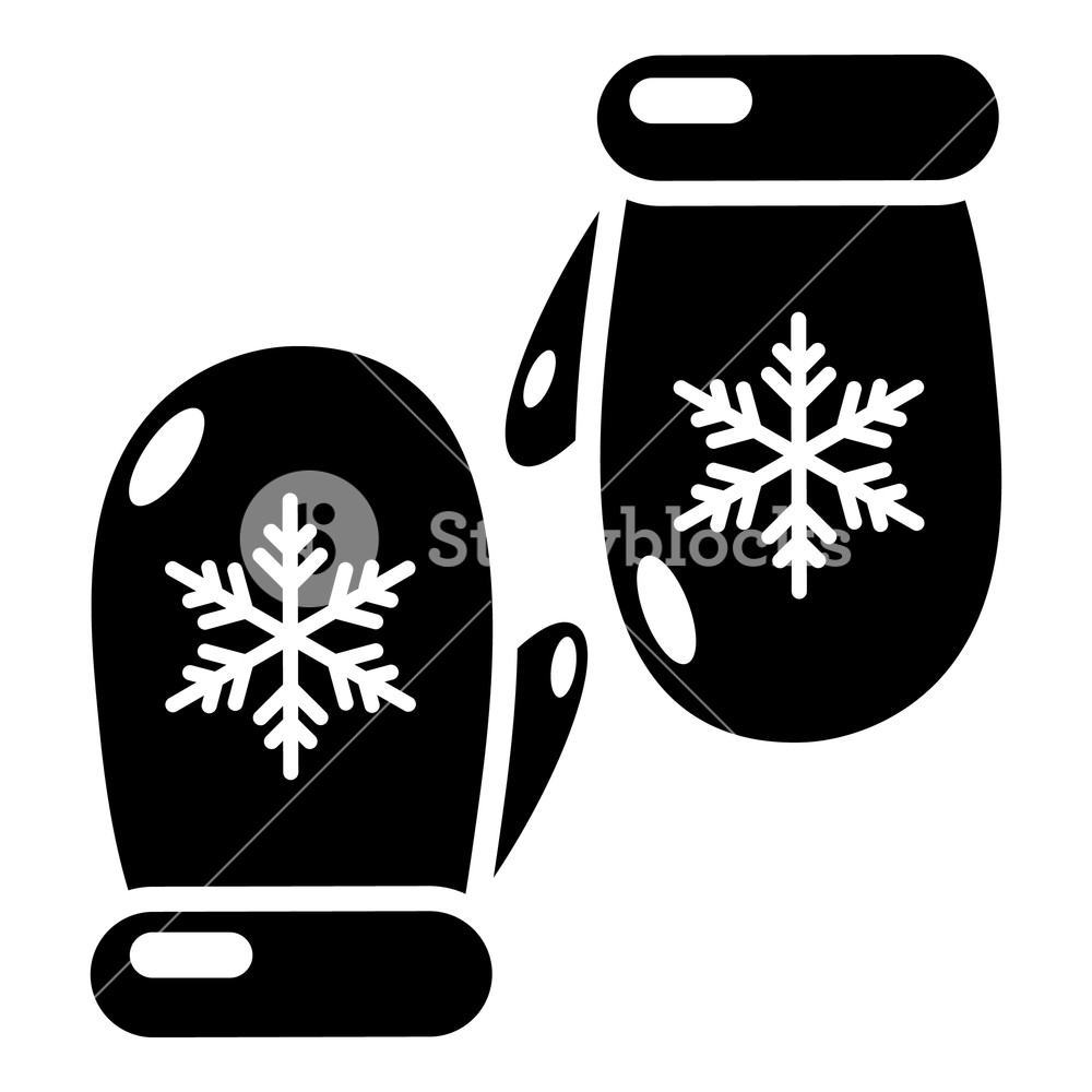 1000x1000 Winter Gloves Icon Simple Illustration Of Winter Gloves Vector