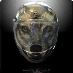 Details About Custom Painted Wolf Helmet Helmet Options 300x300 Details About Custom Painted Wolf Helmet Helmet Options