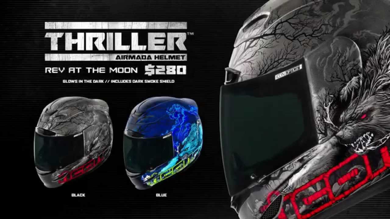 Glow In The Dark Icon Airmada Thriller Helmet Experts 1280x720 Glow In The Dark Icon Airmada Thriller Helmet Experts