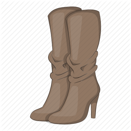 512x512 Boots, Cartoon, Fashion, Heel, High, Sign, Womens Icon