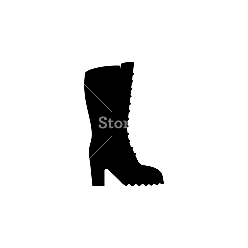1000x1000 Women's Boots Icon Royalty Free Stock Image