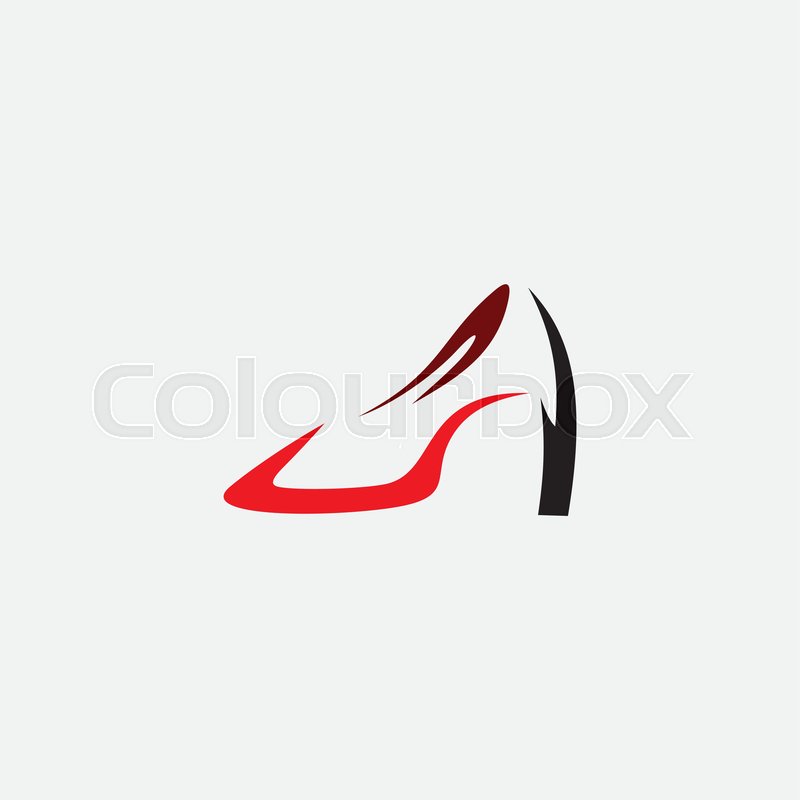 800x800 Women Shoes Heel Icon Vector Logo Stock Vector Colourbox