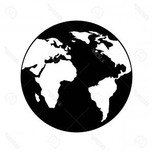 300x300 Vector Globe Icon World Illustration Isolated Transparent