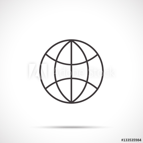 500x500 Globe Icon Internet Icon Web Icon Worldwide Symbol