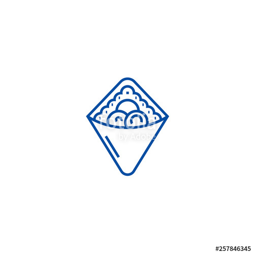 500x500 Wrap,fast Food,doner Kebab,toast Line Concept Icon Wrap,fast Food