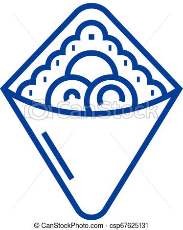 374x470 Wrap,fast Food,doner Kebab,toast Line Icon Concept Wrap,fast Food