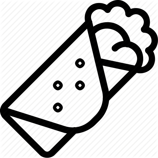512x512 Burrito, Cook, Cooking, Drink, Fast, Food, Nutrition, Wrap Icon