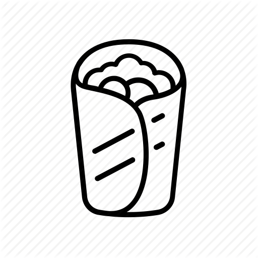 512x512 Falafel, Food, Grill, Kebab, Shawarma, Street, Wrap Icon