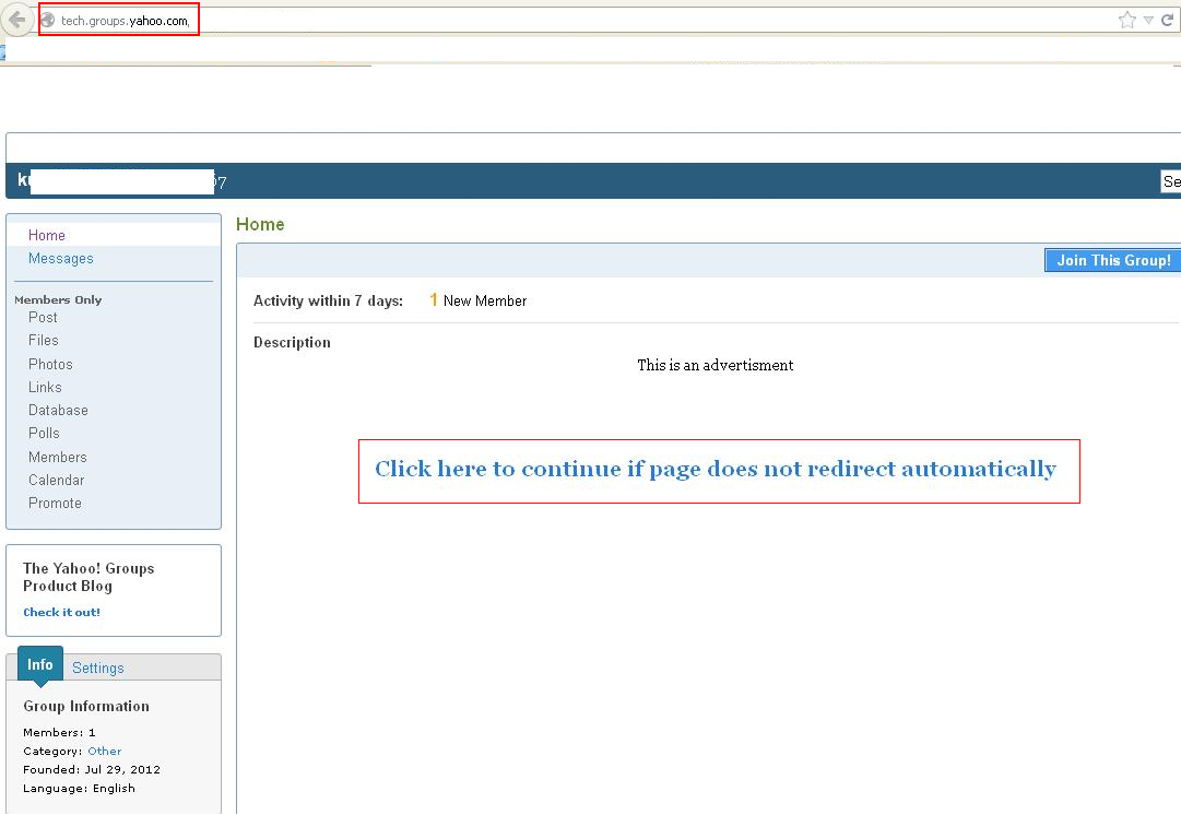 1081x746 Facebook Scammers Use Yahoo! Group Links Victims Duped