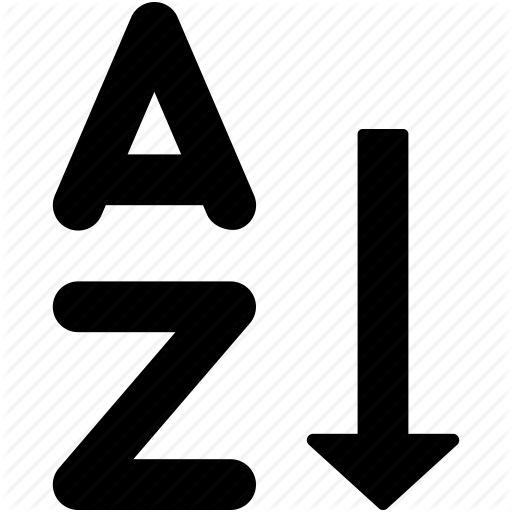 A To Z, Alphabetical, Alphabetically, Complete, Sorting Icon 512x512 A To Z, Alphabetical, Alphabetically, Complete, Sorting Icon