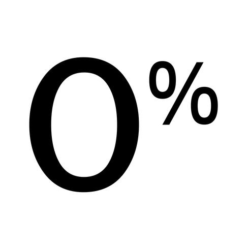 Zero Percent Sign Icon Vector Illustration 490x490 Zero Percent Sign Icon Vector Illustration