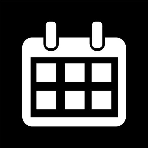 490x490 Calendar Icon Vector Illustration