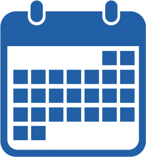 496x533 Hd Blue Calendar Icon Png Transparent Png Image Download