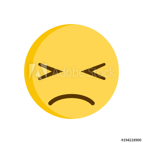 500x500 Sad Emoticon Regret Emoji Smiley Vector Icon