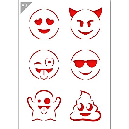 425x425 Stencil Icone Emoji
