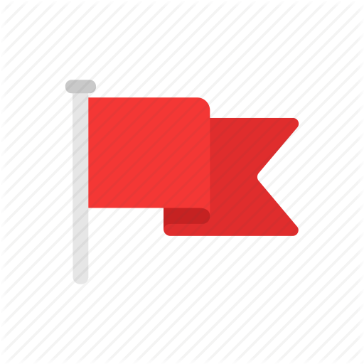 512x512 Banner, Flag, Notification, Red Flag Icon