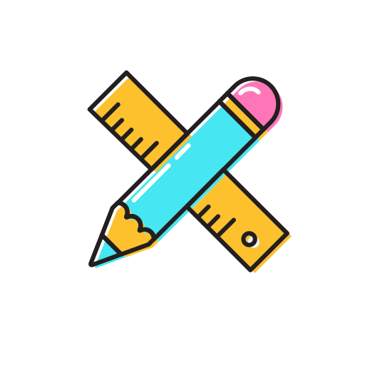 512x512 Crayon, Regle Gratuit De Colourful Education Icons