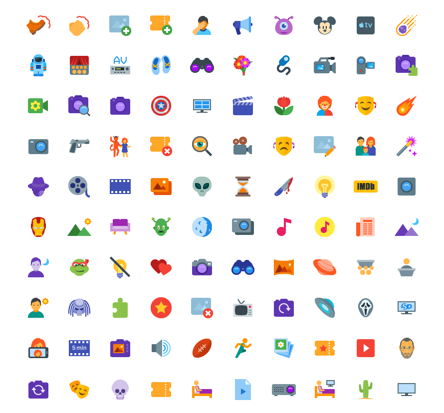 890x828 Packs Flat Design Gratuits