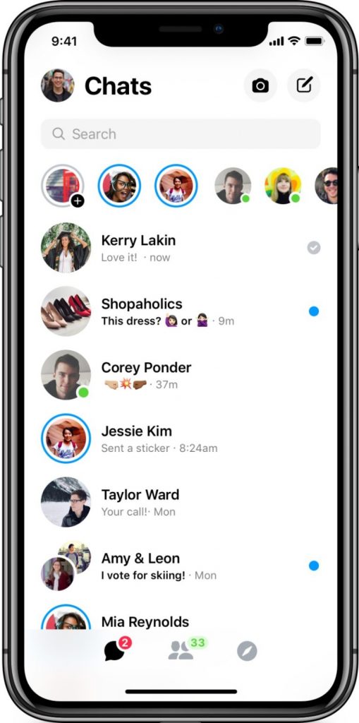 509x1024 Facebook Messenger Nuovo Design E Interfaccia Pulita
