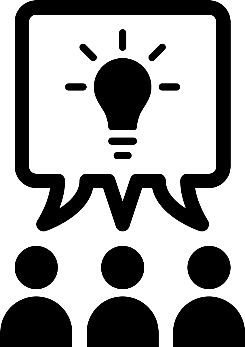 Hd Icon Of Three People Brainstorming 851x1201 Hd Icon Of Three People Brainstorming