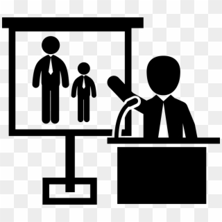 Presenter Talking About People On A Screen Comments 320x320 Presenter Talking About People On A Screen Comments