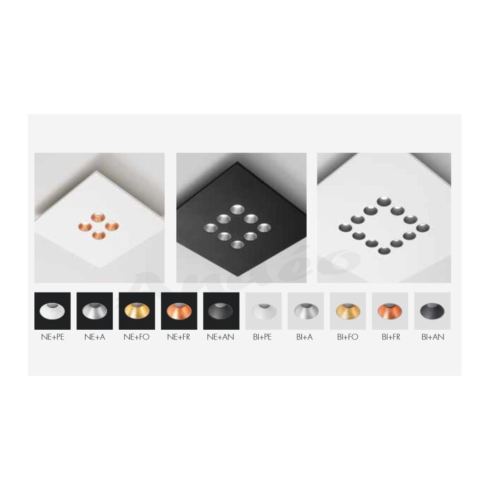 1000x1000 Icone Luce Confort Q Square Ceiling Lamp Led Lighting Design