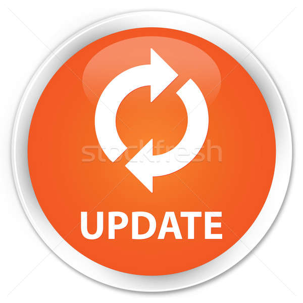 600x600 Update Icon Orange Button Stock Photo Faysal Farhan