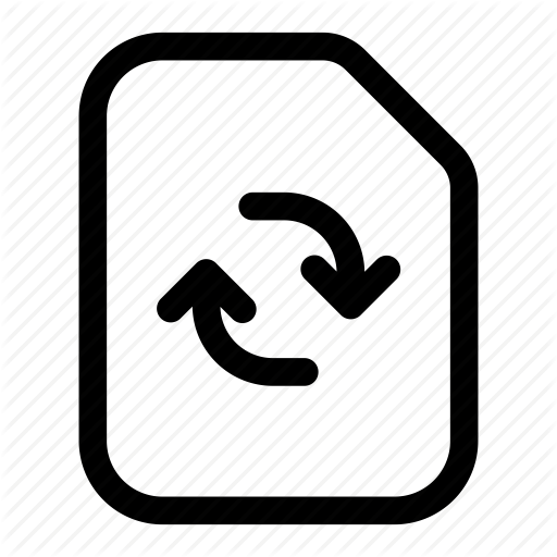 512x512 Document, File, Refresh, Sync, Synchronise Icon