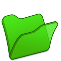 256x256 Dossier, Vert Gratuit De Refresh Cl Icons