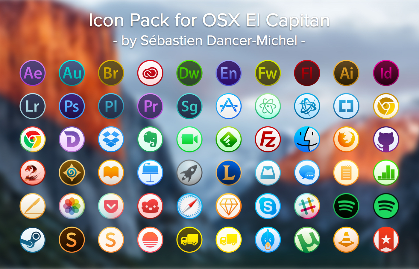 Icon Pack For Osx El Capitan On Behance 1400x900 Icon Pack For Osx El Capitan On Behance