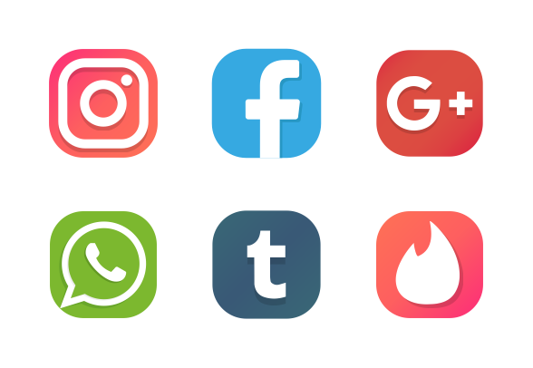 588x406 Social Media Icons Png Transparent Social Media Icons Images