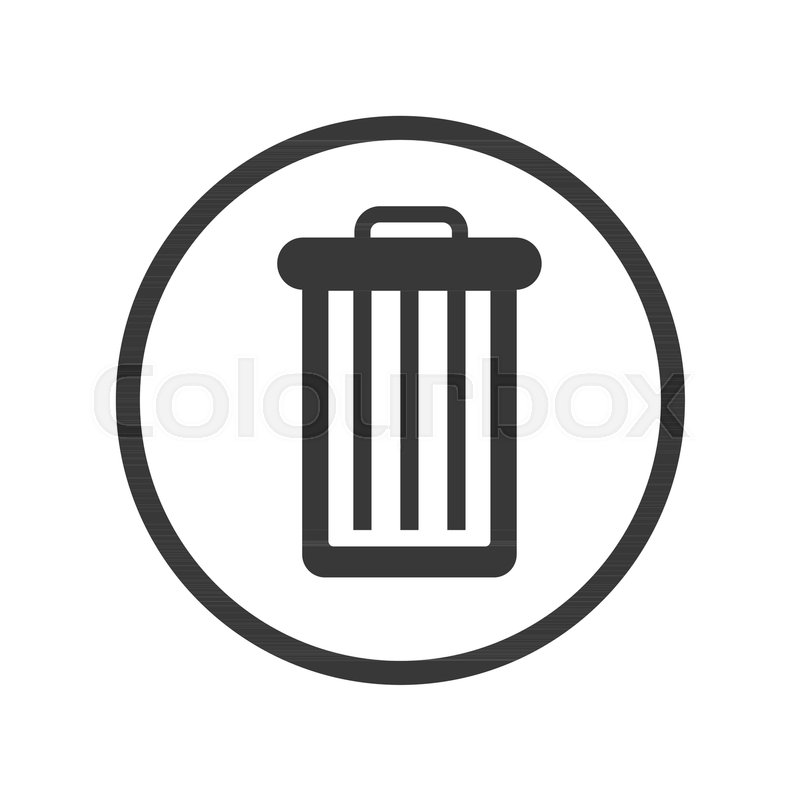 800x800 Trash Bn, Iconic Symbol Inside A Stock Vector Colourbox