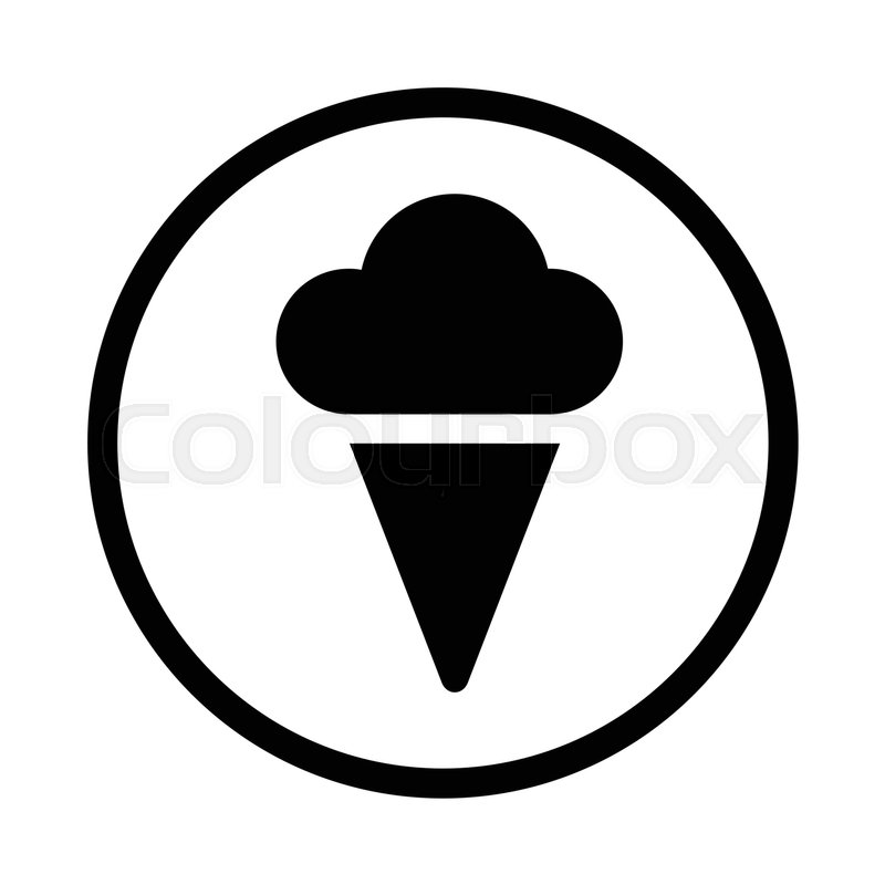 800x800 Icecream Icon, Iconic Symbol Inside A Stock Vector Colourbox