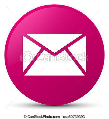 433x470 Rosa, Icono, Email, Redondo Rosa, Aislado