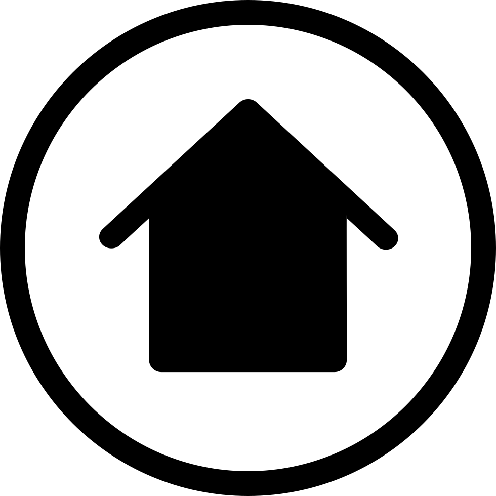 980x980 Simple Circled Home Icon Transparent Png