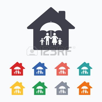 350x350 Logo Familia Casa De La Familia Completa Icono De La Muestra De