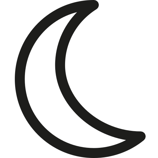 512x512 Icono Luna Gratis De Multimedia Element Set