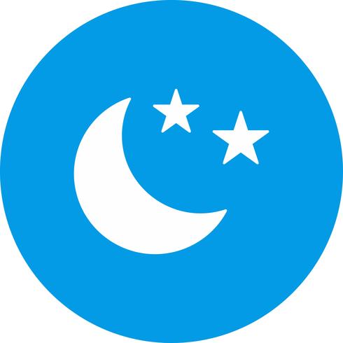 490x490 Vector Estrellas Y El Icono De La Luna