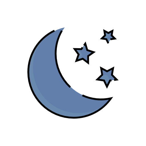 512x512 Icono Las Estrellas, La Luna Gratis De Weather Iconset