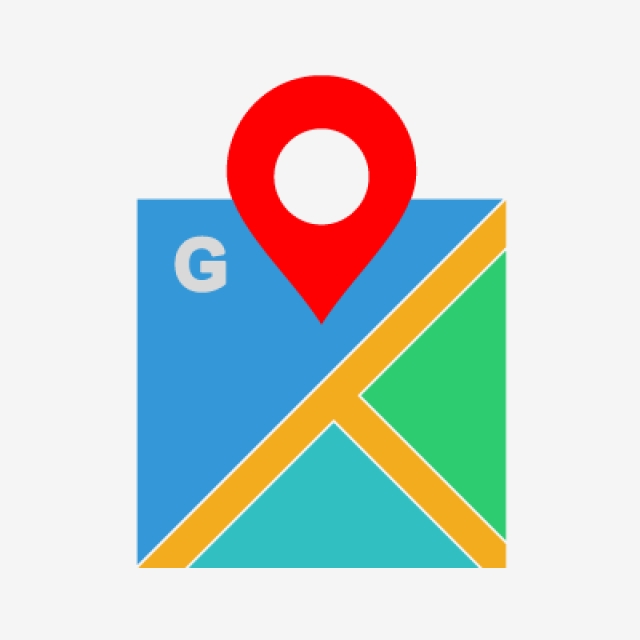 640x640 Google Maps Flat Multi Color De Icono, Mapa De Google, Los Mapas