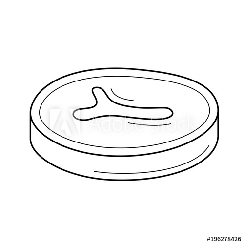 500x500 T Bone Beef Steak Line Icon Isolated On White Background Vector