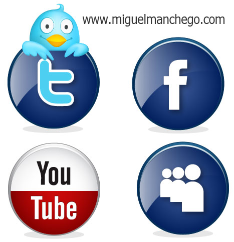 467x484 Iconos Twitter, Youtube, Facebook, Myspace En Illustrator