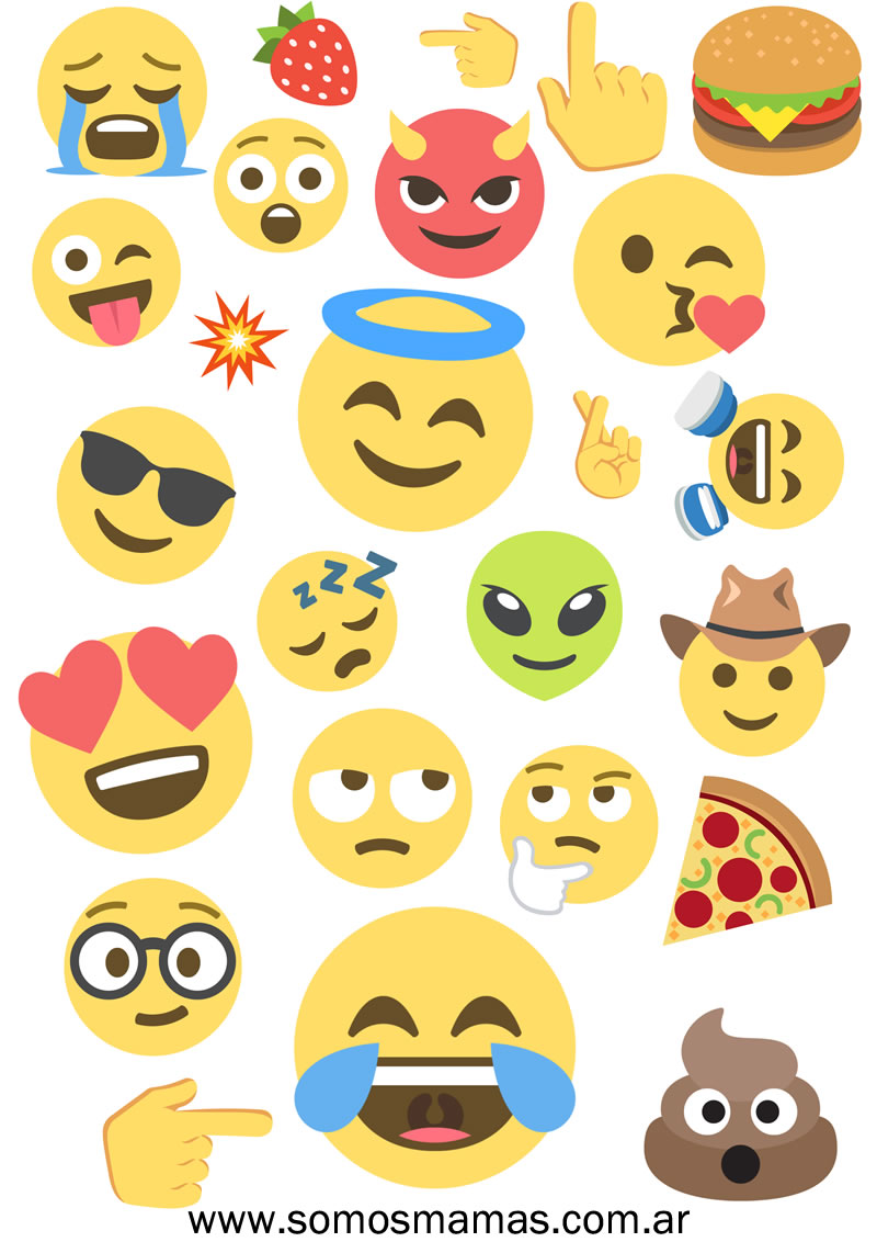 800x1132 De Emojis Para Imprimir, Jugar Y Decorar