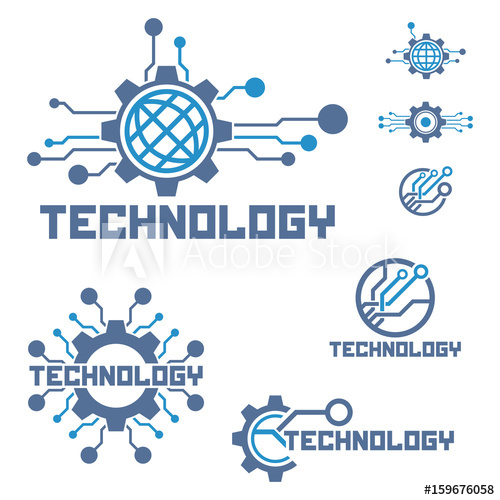 Set Of Circuit Tech Elements Electronics Icon Tech Logo 500x500 Set Of Circuit Tech Elements Electronics Icon Tech Logo