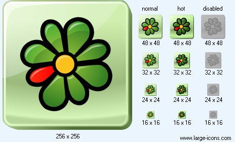 464x280 Icq Icon Image Free Social Media Icons