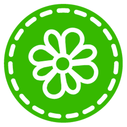 256x256 Icq Icon Hand Stitch Social Iconset Designbolts