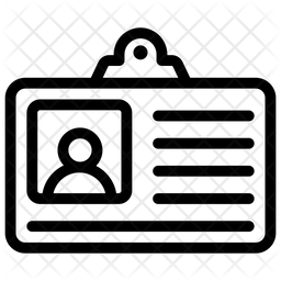 256x256 Id Card Icon Of Line Style