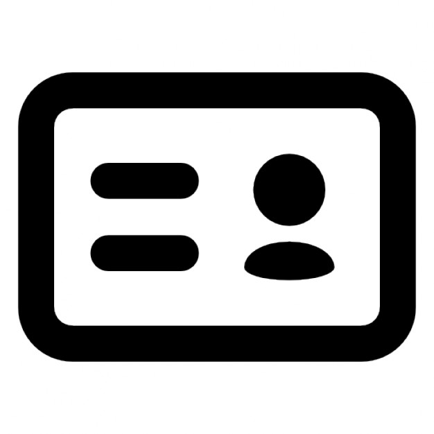 626x626 Id Card Symbol Icons Free Download