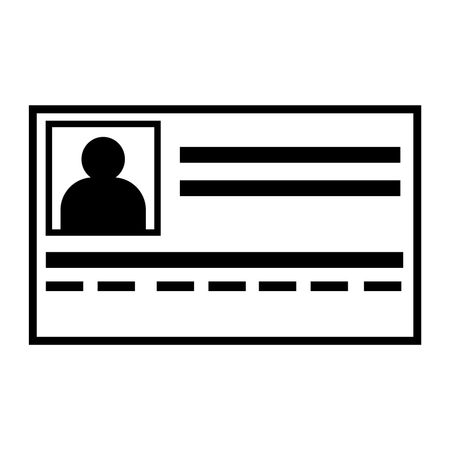 450x450 Vector Illustration Of Black Id Card Icon Freestock Icons