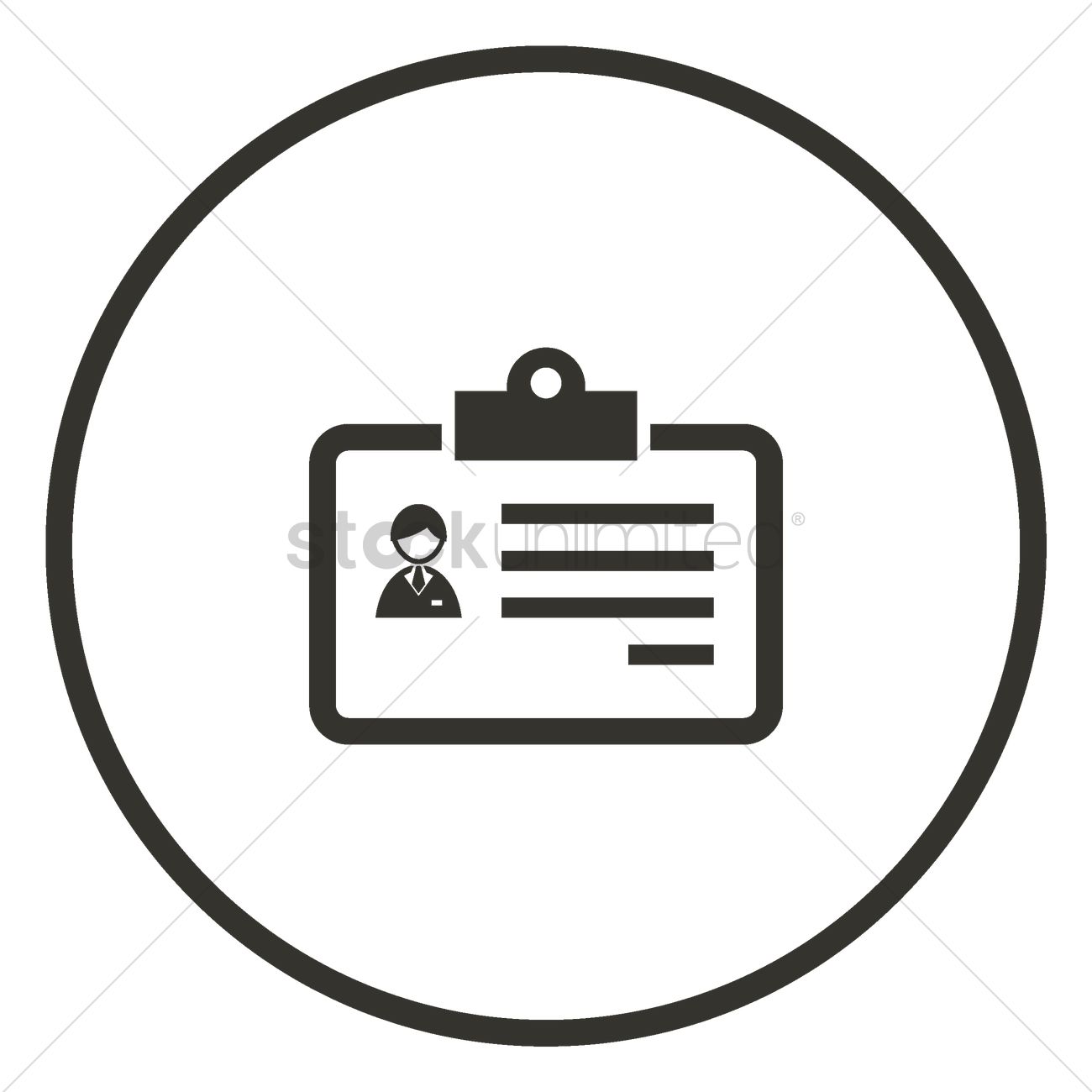 1300x1300 Business Identity Card Icon Vector Image